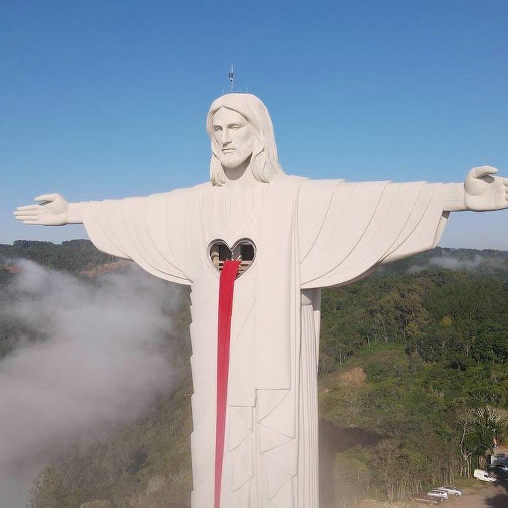 O Cristo Protetor de Encantado é o Maior Cristo do Brasil Blog Canela RS
